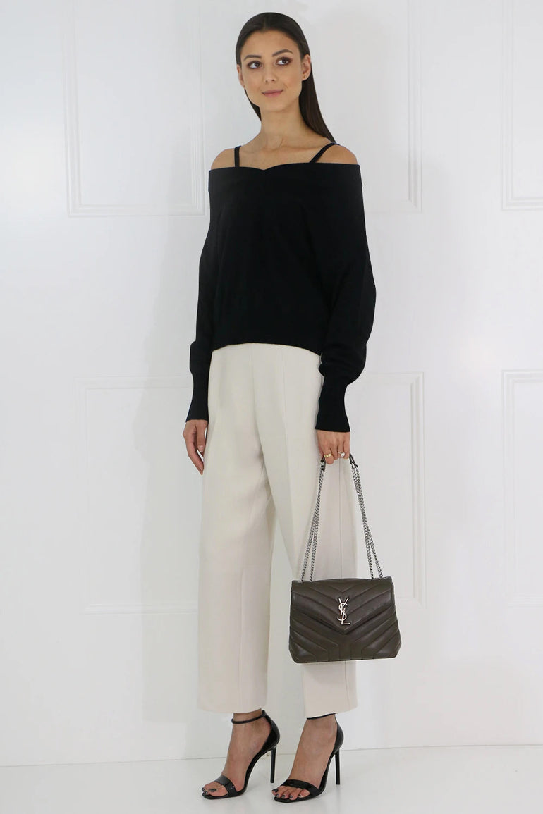 COURREGES RTW WIDE LEG CROPPED PANT LIGHT BEIGE