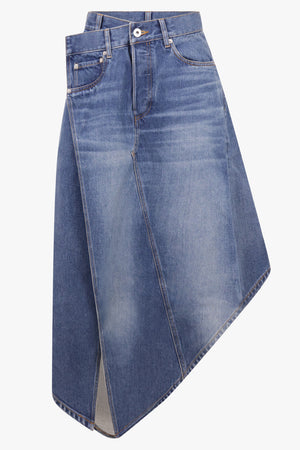 Drop Front Skirt | Vintage Blue