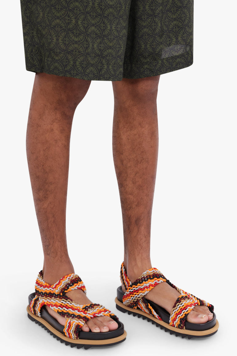 DRIES VAN NOTEN INTRECCIO SANDAL MULTI COLOURED NEW SEASON PARLOUR