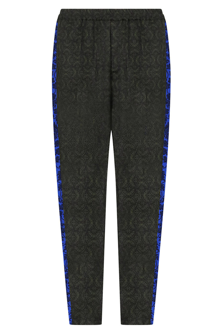 DRIES VAN NOTEN RTW PARKINO PRINTED PANT | BOTTLE GREEN