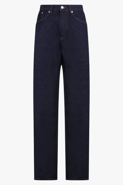 パンツ DRIES VAN NOTEN Straight Denim Pants Dries Van Noten: Blue Straight Leg Jeans | SSENSE