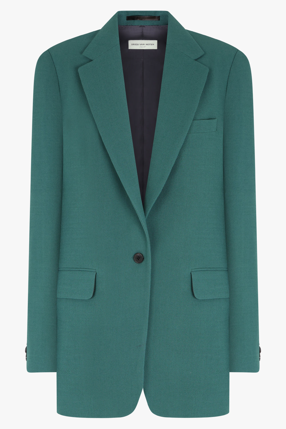 DRIES VAN NOTEN RTW Single Breasted Loose Fit Blazer | Malachite