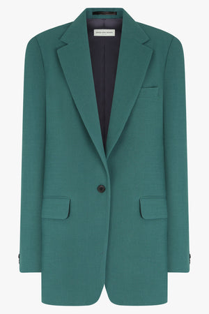 DRIES VAN NOTEN RTW Single Breasted Loose Fit Blazer | Malachite