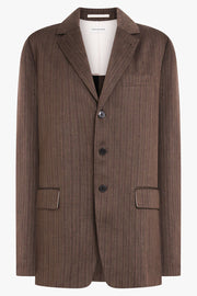 DRIES VAN NOTEN RTW Washed Cotton Jacket | Bronze
