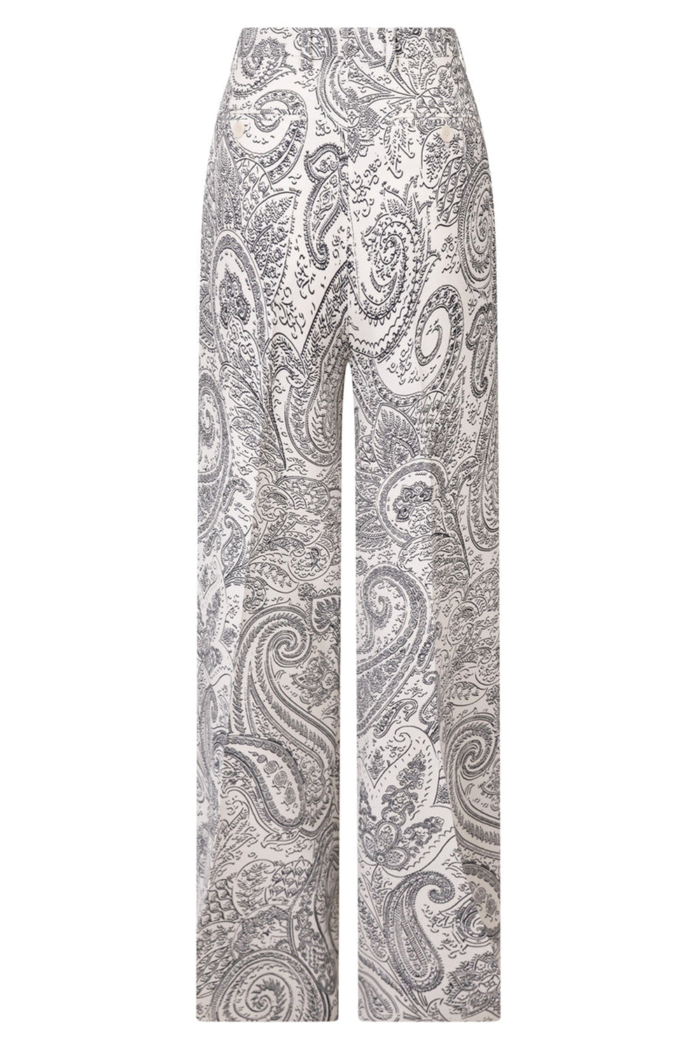 ETRO PANTS PAISLEY WIDE LEG PANT | BIANCO