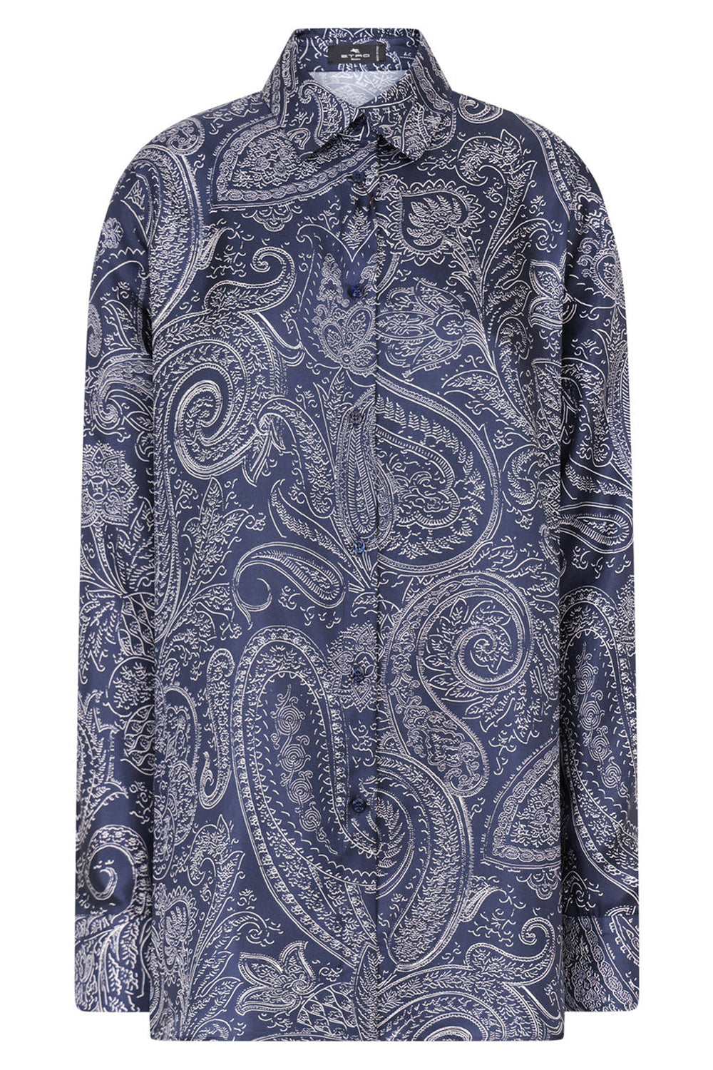 ETRO RTW PAISLEY BUTTON UP SHIRT | BLUE