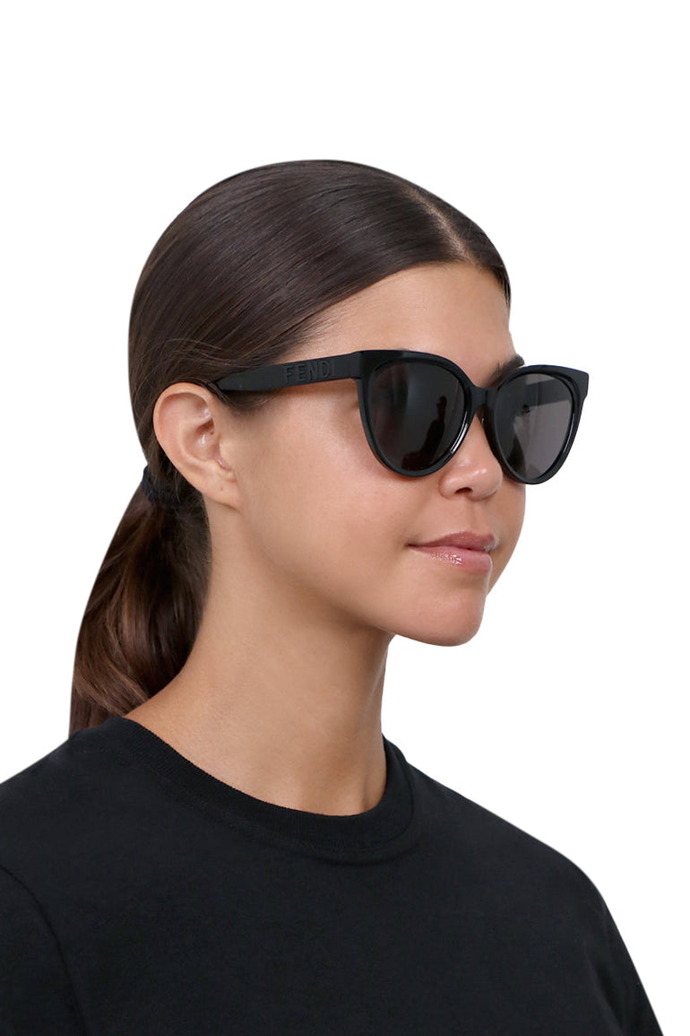 FENDI CAT EYE SUNGLASSES BLACK/BLACK PARLOUR X SYDNEY NEW SEASON