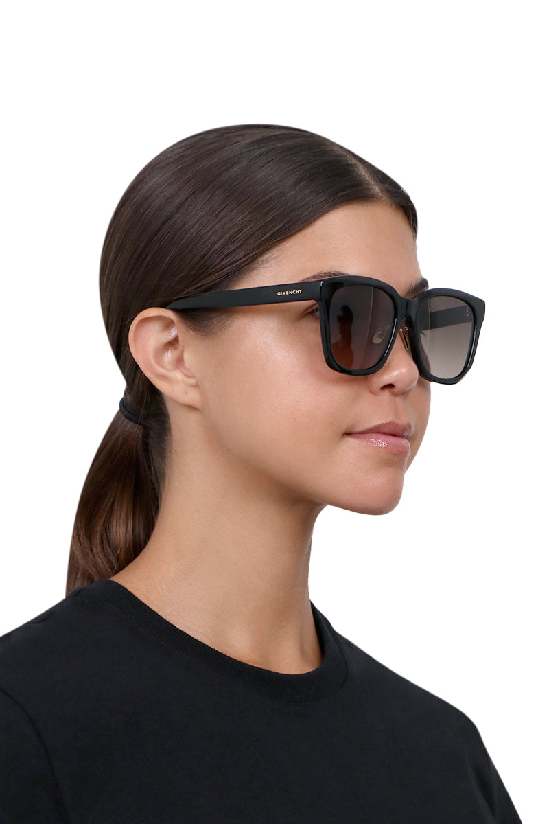 GIVENCHY Accessories MULTI RECTANGLE SUNGLASSES | BLACK/GREY