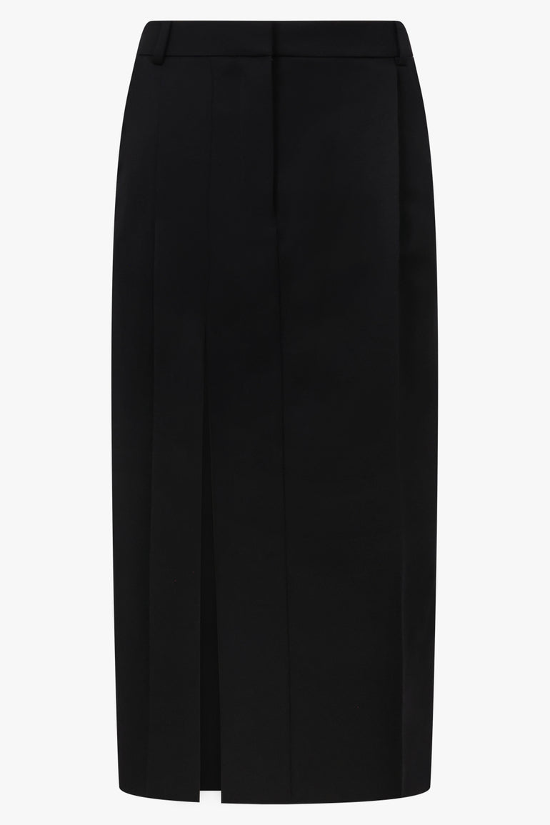 GIVENCHY RTW Slashed Midi Skirt | Black