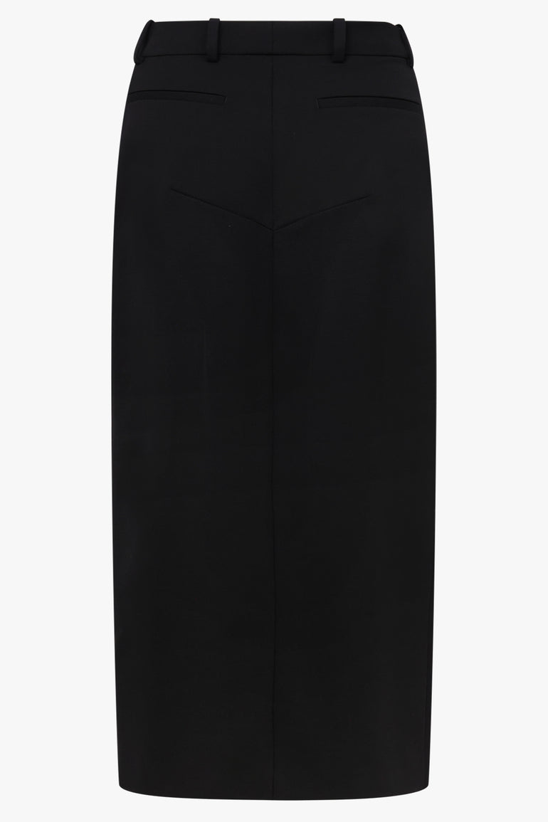 GIVENCHY RTW Slashed Midi Skirt | Black
