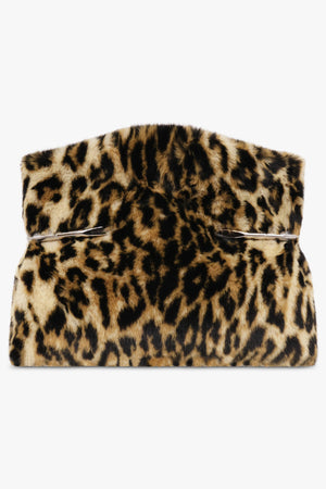 GIVENCHY BAGS MULTI / Black/Beige Pinch Soft Leopard Clutch | Black/Beige