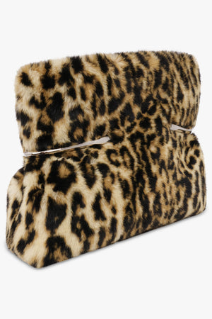 GIVENCHY BAGS MULTI / Black/Beige Pinch Soft Leopard Clutch | Black/Beige