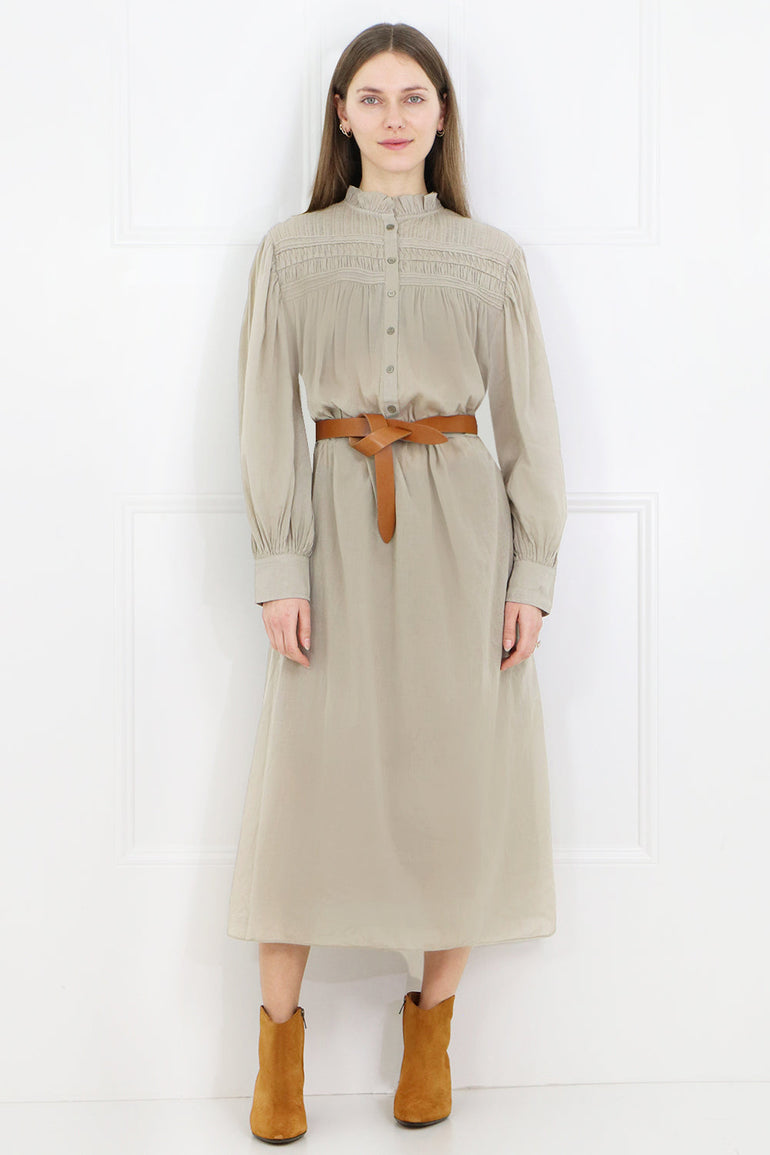 ETOILE PERKINS COTTON MAXI DRESS | MASTIC – Parlour X