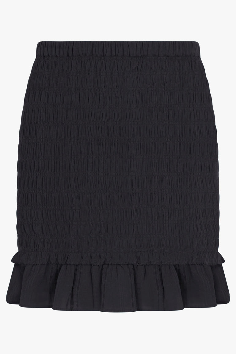 ISABEL MARANT RTW Dorela Ruched Mini Skirt | Black