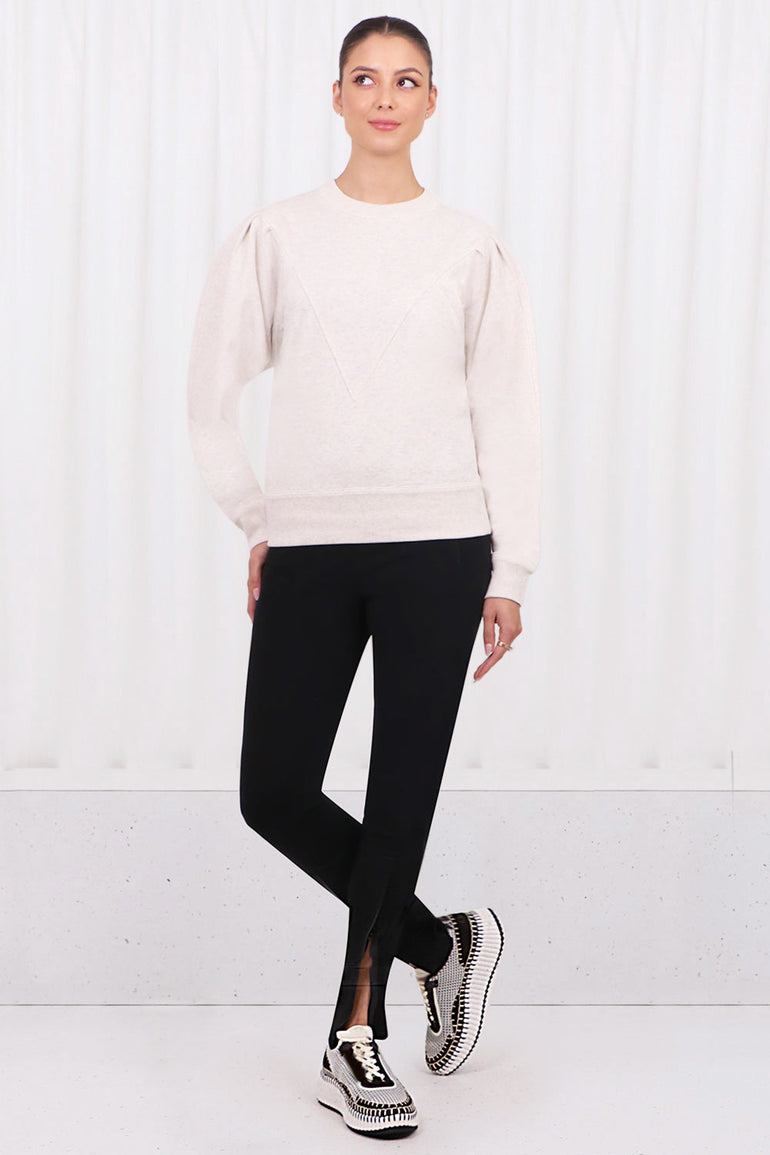 ISABEL MARANT RTW ETOILE MIDELIA SWEATSHIRT | ECRU