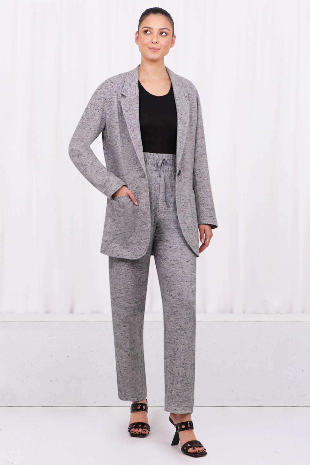 ISABEL MARANT RTW ETOILE RAVENA RELAXED SUIT JACKET | GREY