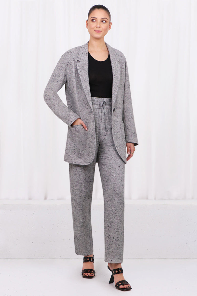 ISABEL MARANT RTW ETOILE RAVENA RELAXED SUIT JACKET | GREY