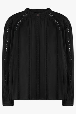 ISABEL MARANT RTW Imayae Cotton Shirt | Black