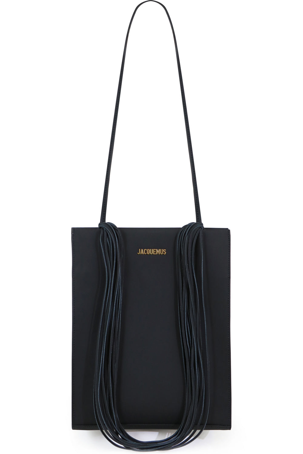 JACQUEMUS BAGS BLACK LE A4 TOTE BAG BLACK