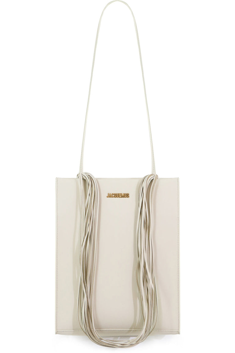 JACQUEMUS BAGS WHITE LE A4 TOTE BAG OFF WHITE