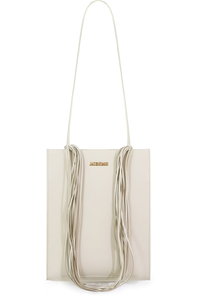 JACQUEMUS BAGS WHITE LE A4 TOTE BAG OFF WHITE