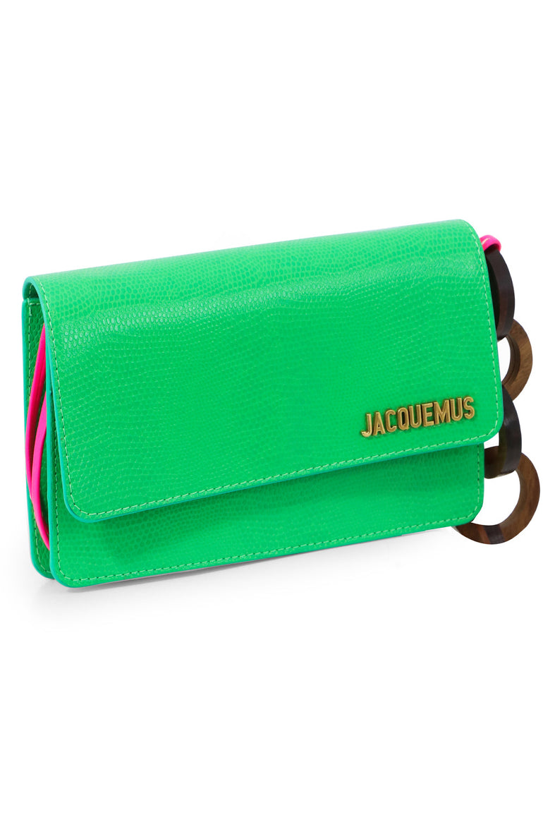 JACQUEMUS BAGS GREEN LE RIVIERA BAG GREEN