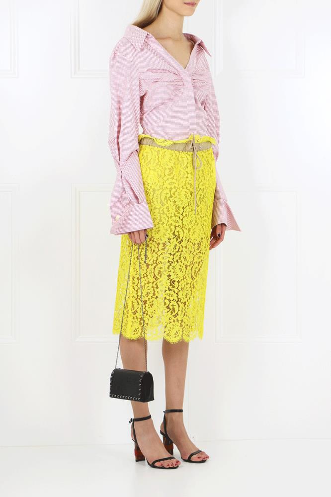 JACQUEMUS RTW BEAUDUC BLOUSE RED CHECK