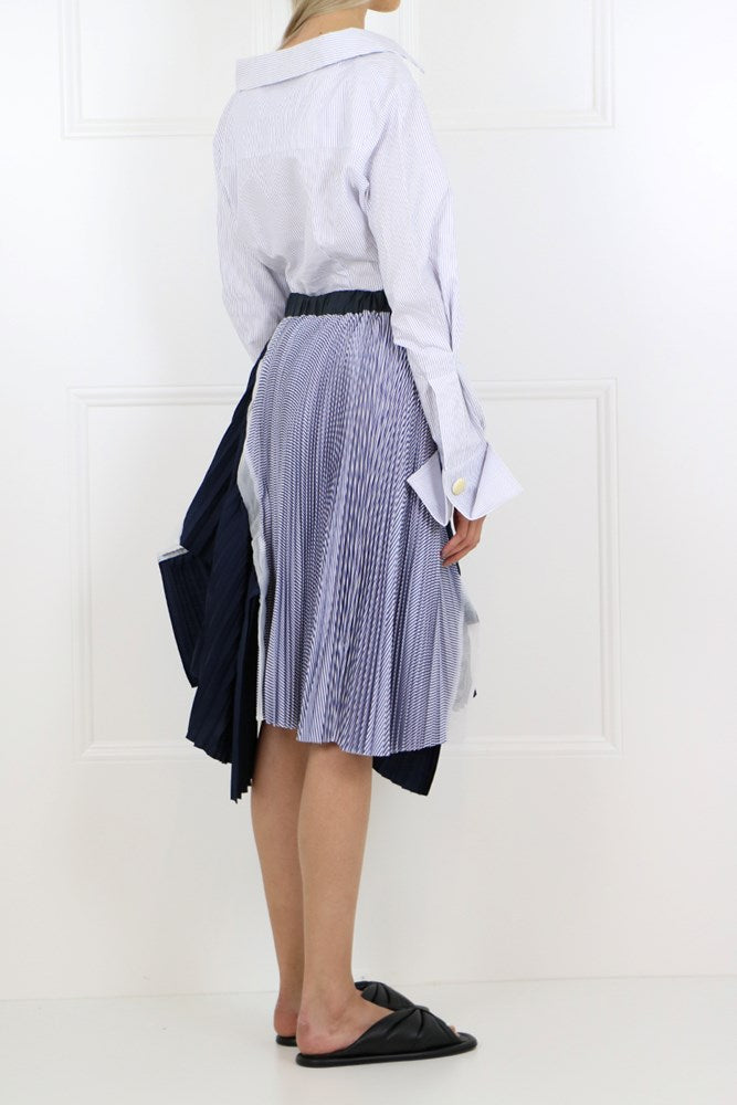 JACQUEMUS RTW BEAUDUC BLOUSE WHITE/BLUE