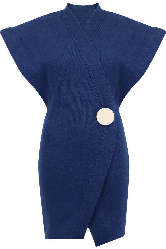 JACQUEMUS RTW BLUE / FR34 CARDIGAN DRESS NAVY