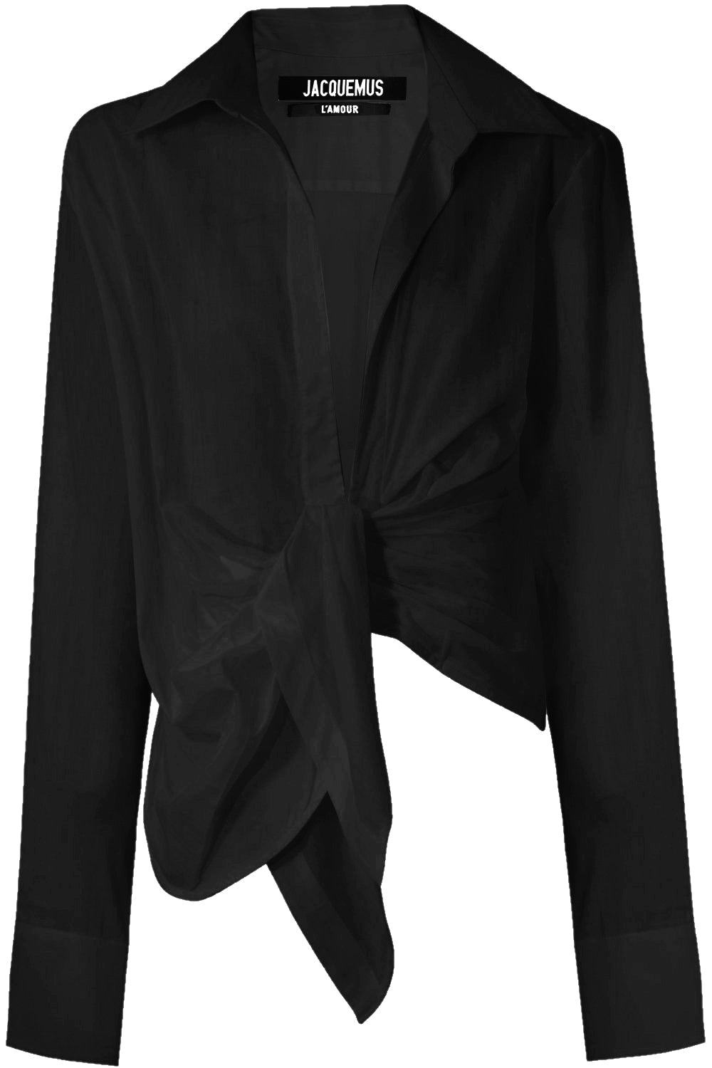 JACQUEMUS RTW LA CHEMISE BAHIA L/S BLACK