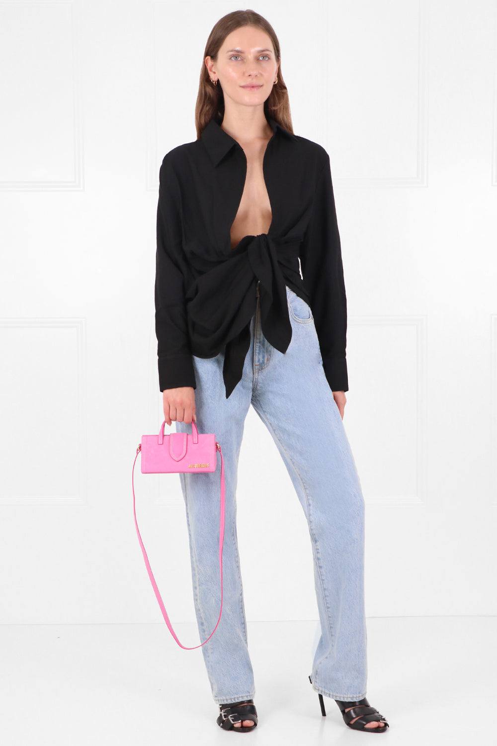 JACQUEMUS RTW LA CHEMISE BAHIA L/S BLACK