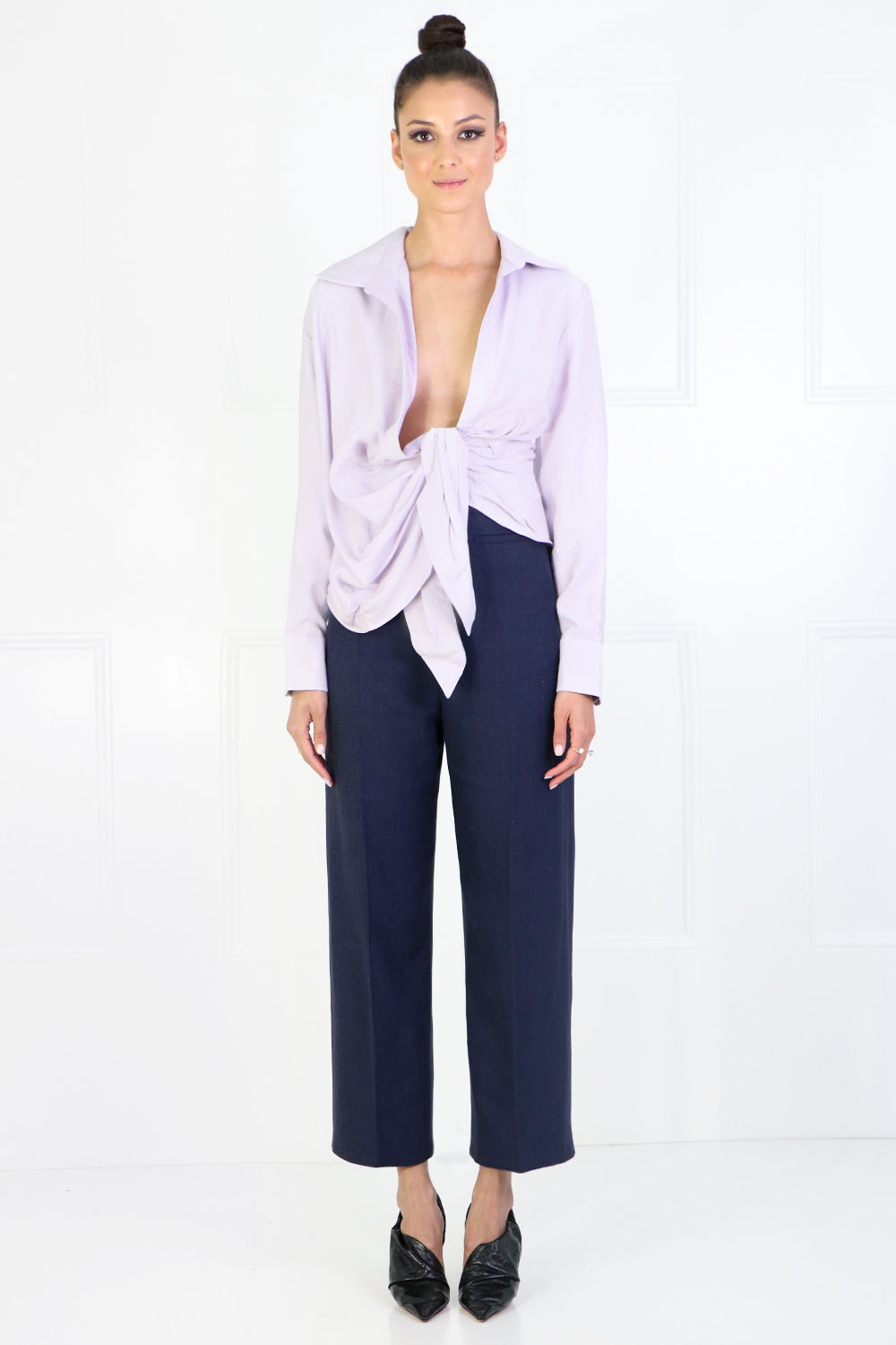JACQUEMUS RTW LA CHEMISE BAHIA LILAC