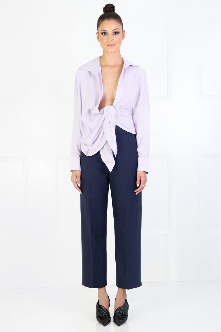 JACQUEMUS RTW LA CHEMISE BAHIA LILAC