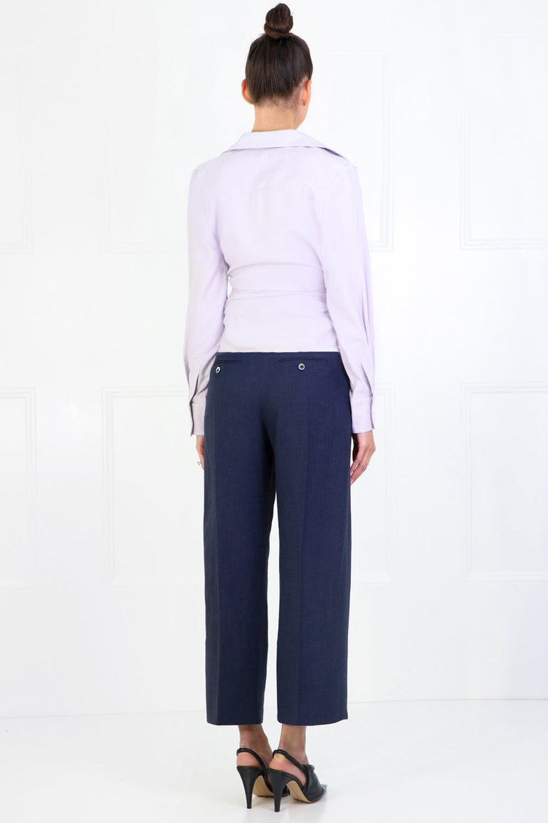 JACQUEMUS RTW LA CHEMISE BAHIA LILAC