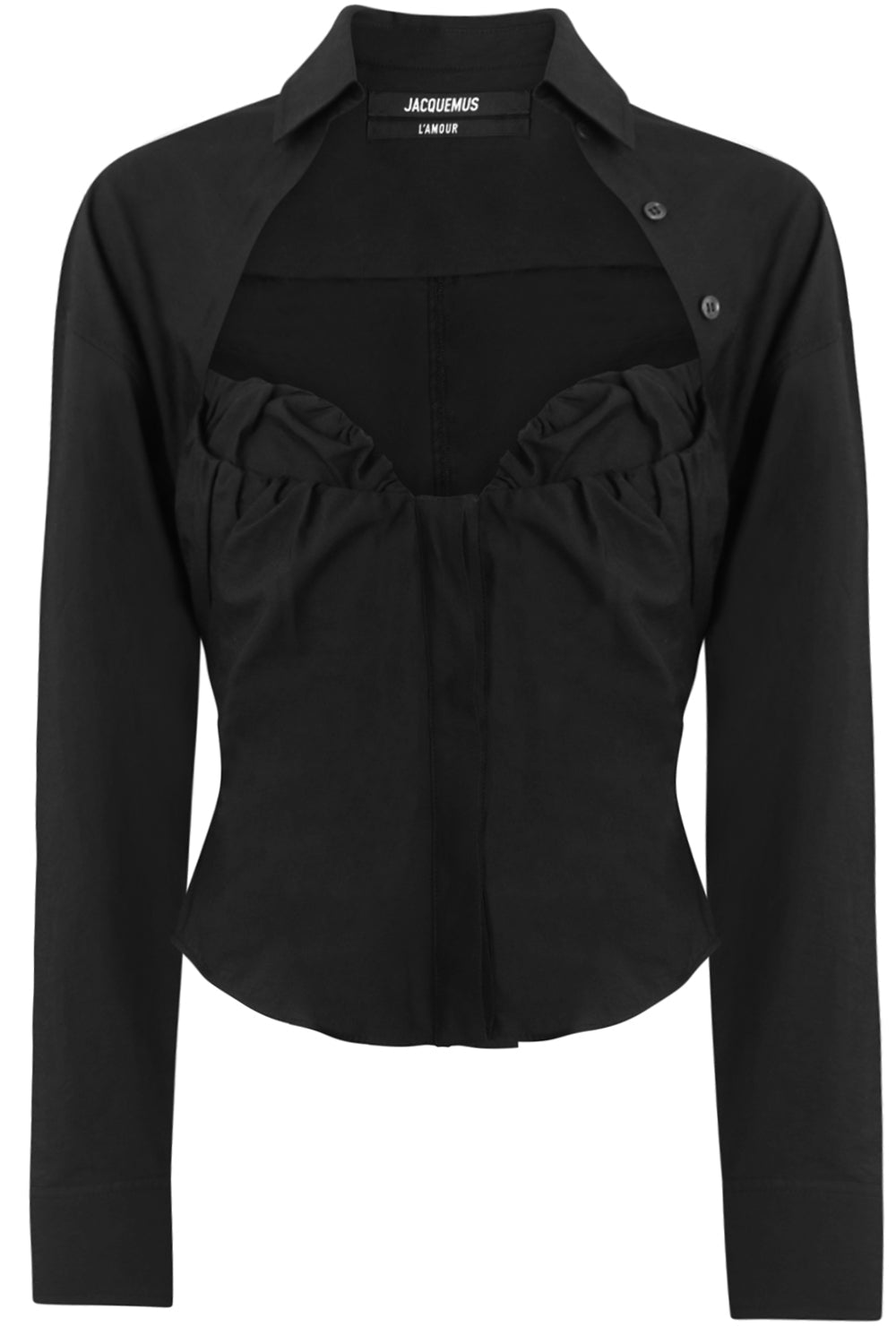 JACQUEMUS RTW LA CHEMISE TOVALLO L/S BLACK