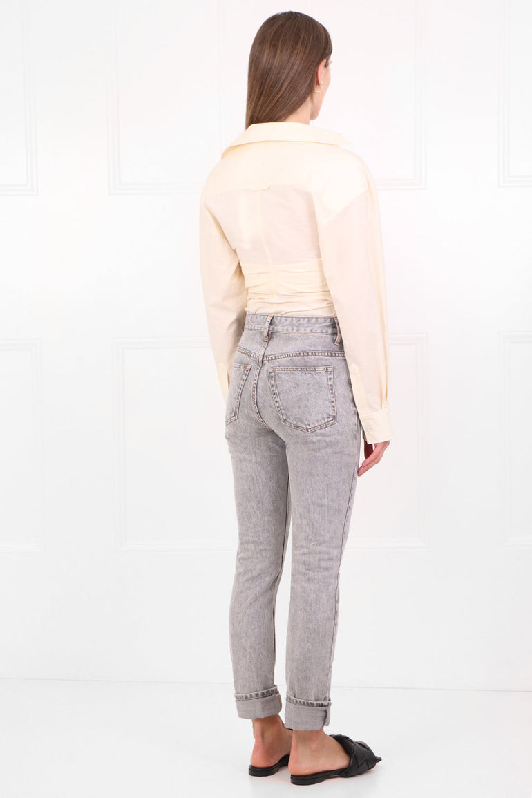 JACQUEMUS RTW LA CHEMISE TOVALLO L/S OFF WHITE