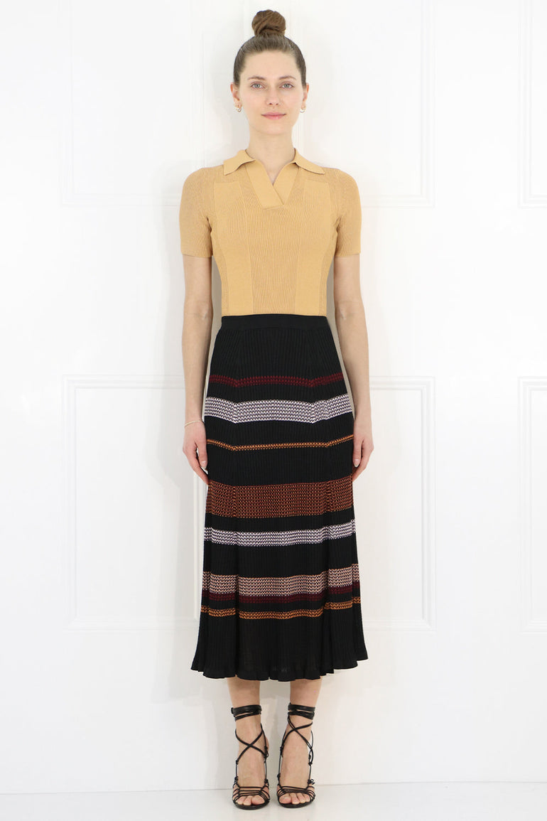 JACQUEMUS RTW LA MAILLE POLO KNIT TOP S/S DARK YELLOW