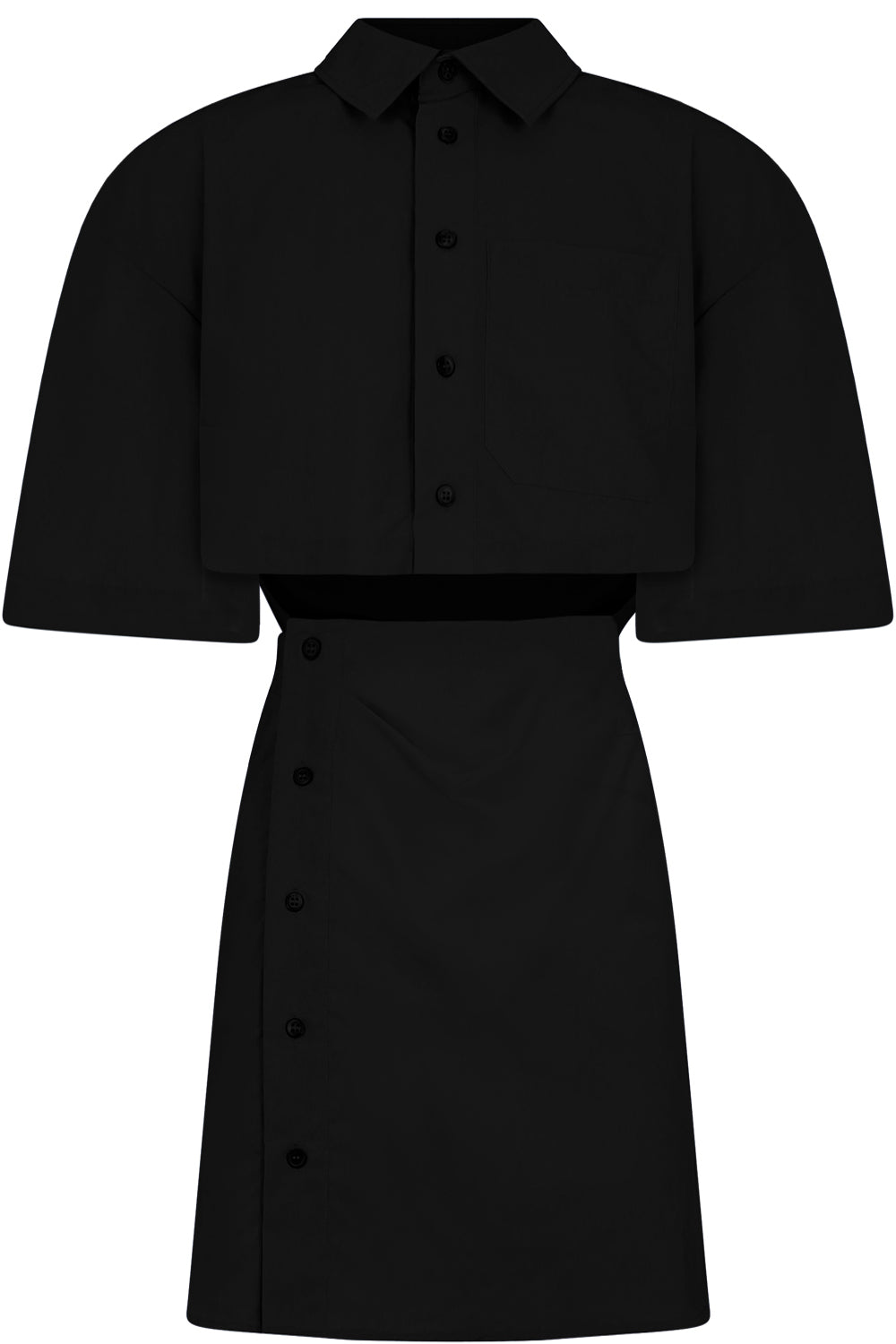 JACQUEMUS RTW LA ROBE ARLES S/S BLACK