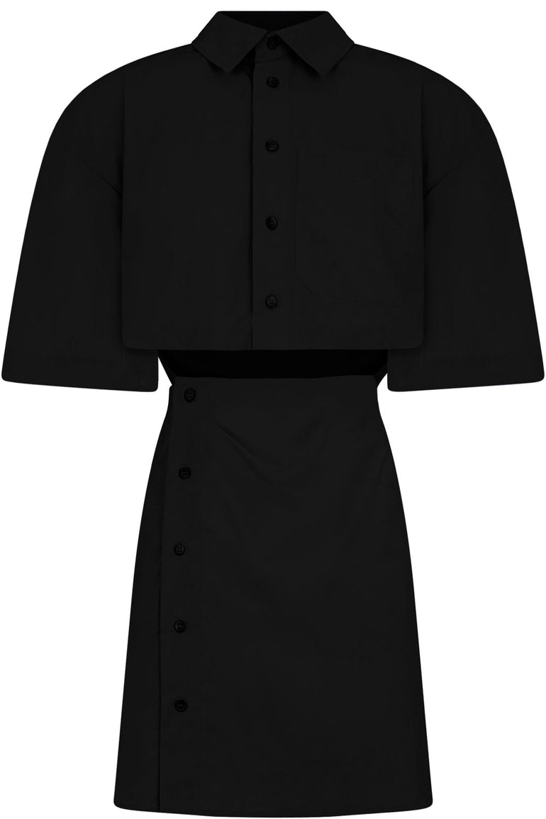 JACQUEMUS RTW LA ROBE ARLES S/S BLACK