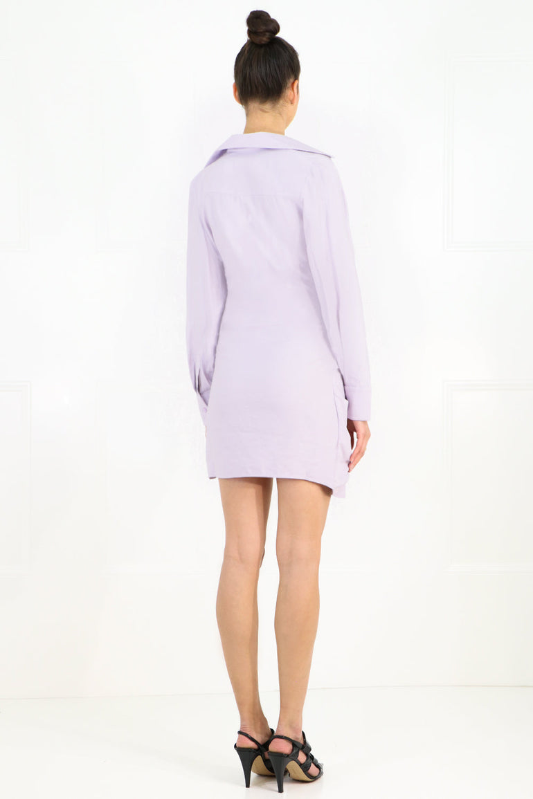 JACQUEMUS RTW LA ROBE BAHIA DRESS LILAC