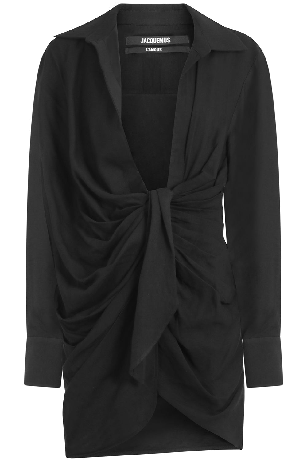 JACQUEMUS RTW LA ROBE BAHIA L/S BLACK