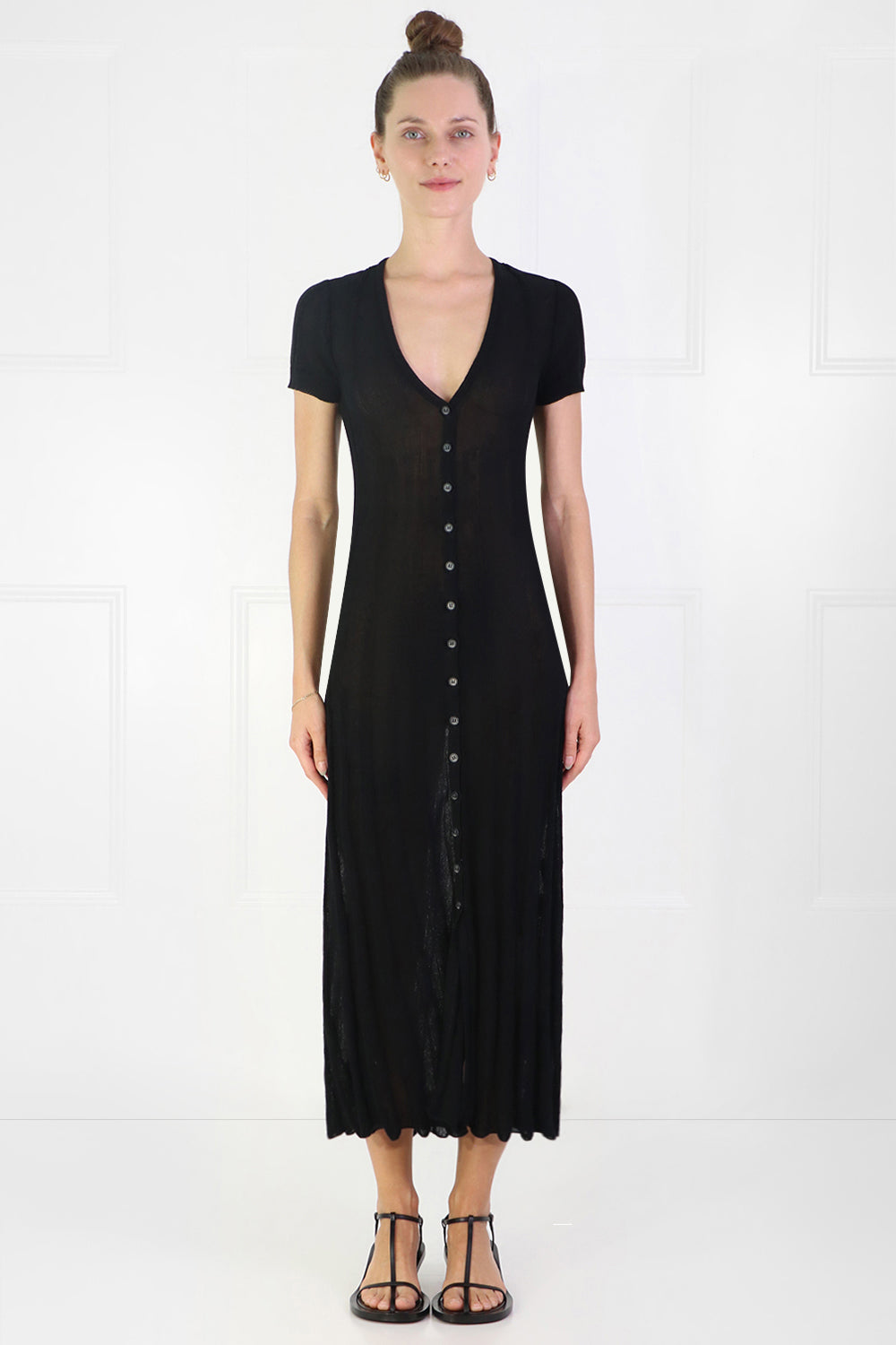 JACQUEMUS RTW LA ROBE CARDIGAN S/S BLACK