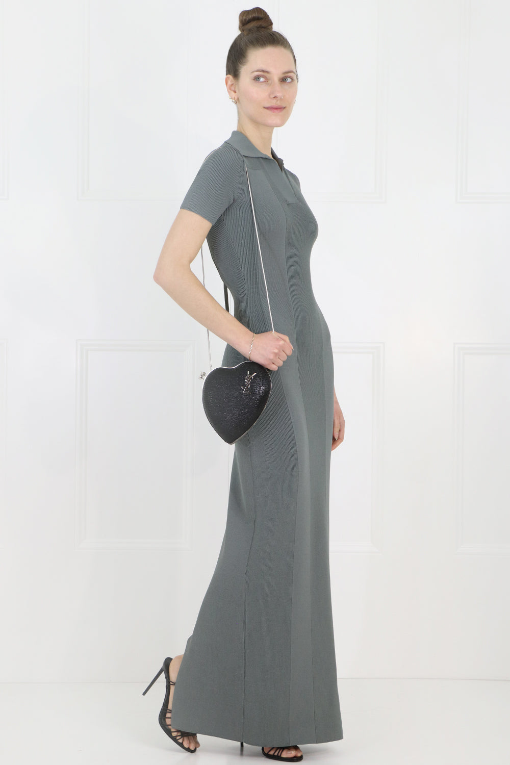 JACQUEMUS RTW LA ROBE MAILLE POLO KNIT DRESS S/S GREEN