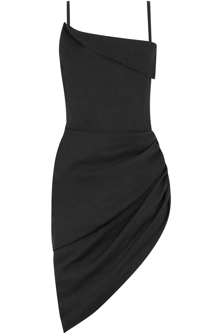JACQUEMUS RTW LA ROBE SAUDADE S/LESS BLACK