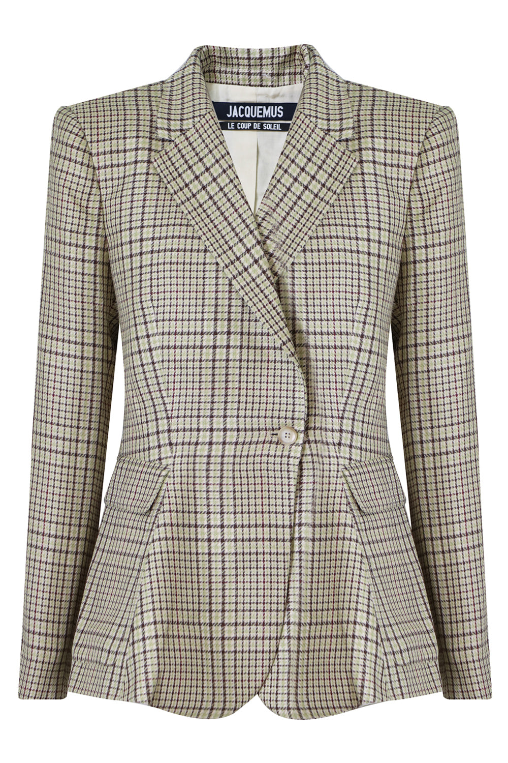 JACQUEMUS RTW LA VESTE QUI VOLE GREEN CHECK