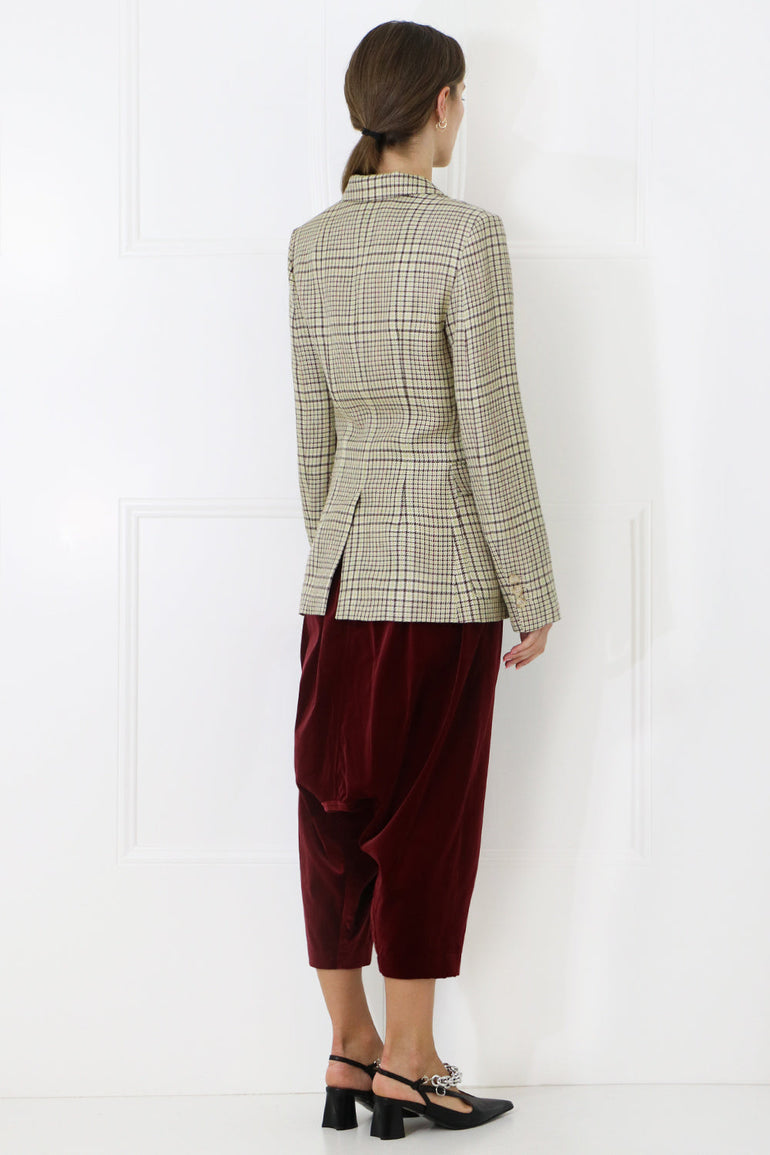 JACQUEMUS RTW LA VESTE QUI VOLE GREEN CHECK