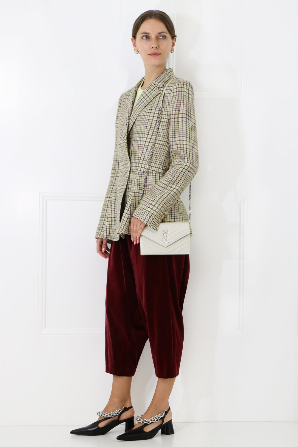 JACQUEMUS RTW LA VESTE QUI VOLE GREEN CHECK