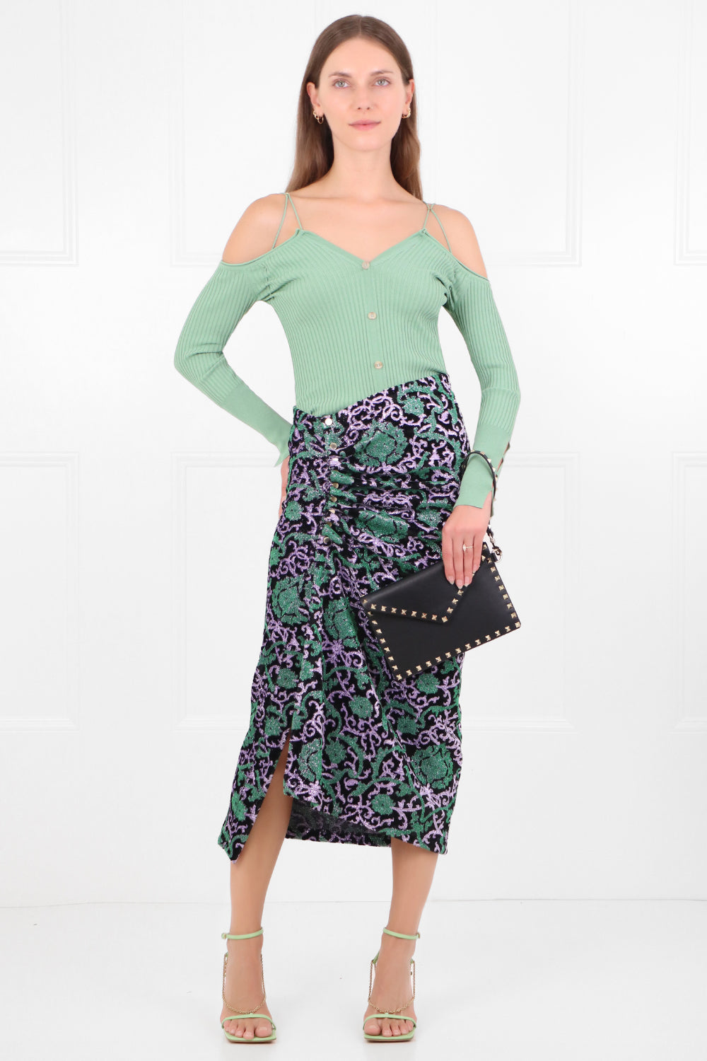 JACQUEMUS RTW LE CARDIGAN TORDU L/S GREEN