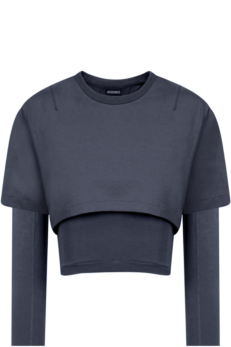 JACQUEMUS RTW LE DOUBLE TSHIRT PURPLE