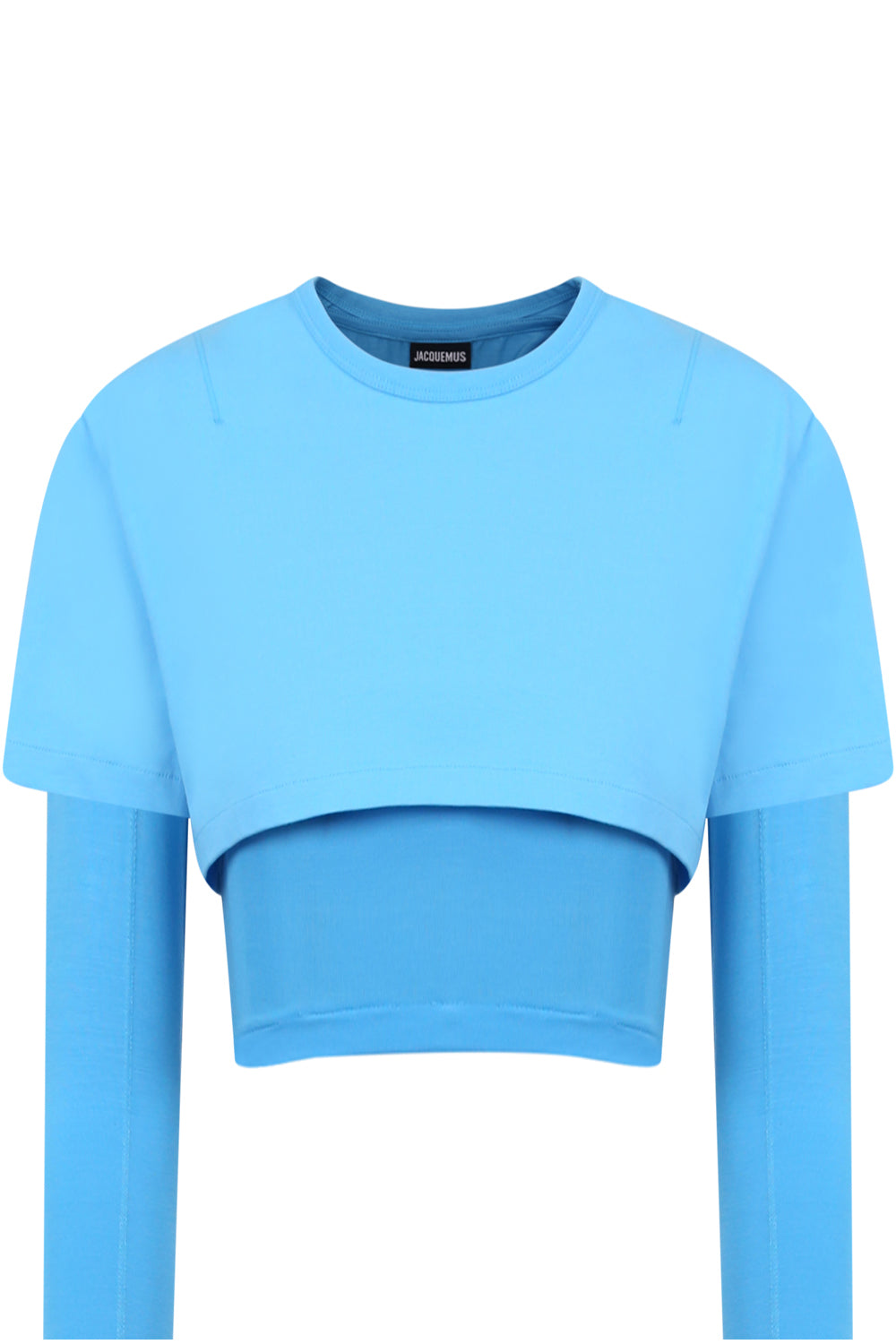 JACQUEMUS RTW LE DOUBLE TSHIRT TURQUOISE